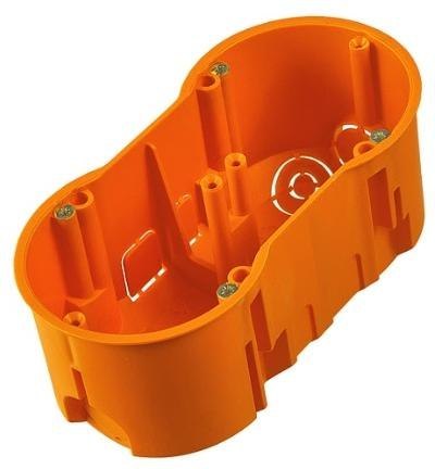 PAWBOL Puszka końcowa 60 podwójna z wkrętami, głęboka PAWBOL A.0042WPG