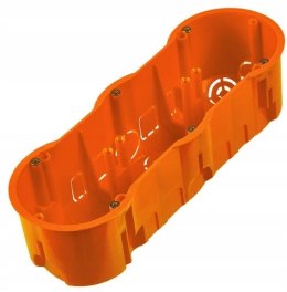 PAWBOL Puszka końcowa 60 potrójna z wkrętami, głęboka PAWBOL A.0043WPG