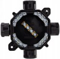 PAWBOL Puszka natynkowa hermetyczna PG16, IP 67 (5x4mm2), kolor czarny PAWBOL A.0035C