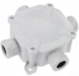 PAWBOL Puszka natynkowa hermetyczna PG16, IP 67 (5x4mm2), kolor szary PAWBOL A.0035