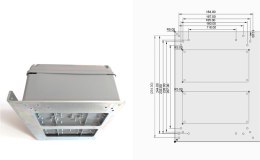 PRESBET Stalowy uchwyt central sterujących do CAME, BFT, GENIUS, BENINCA, DEA