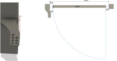 PRESBET Uchwyty MOD.100/12/16 na słupek do napędów z otworami 12mm: CAME, ROGER, FAAC, Genius, DTM, Proxima, Hato, Tousek itd.