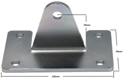 PRESBET Uchwyty MOD.10/120/70 do napędów z otworami 10mm: Beninca, NICE, BFT Athos, DEA itd.