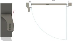 PRESBET Uchwyty MOD.80/10/16 na słupek do napędów z otworami 10mm: Beninca, NICE, BFT Athos, DEA itd.