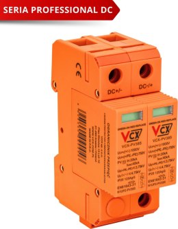 VCX Ogranicznik przepięć fotowoltaiczny DC klasy C 2P (T2) 1000V PV 385 VCX
