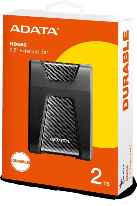 ADATA Adata DashDrive Durable HD650 2TB 2.5'' USB3.1 Czarny