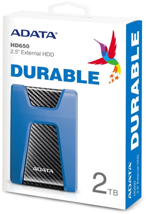 ADATA Adata DashDrive Durable HD650 2TB 2.5'' USB3.1 Niebieski