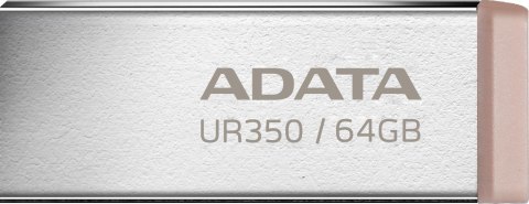 ADATA Adata Pendrive UR350 64GB USB3.2 Gen2 Metal brązowy