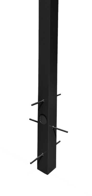 CAMSAFE Słup do kamer Camsafe CS-MKB4 maszt kwadratowy do monitoringu do zabetonowania 4m