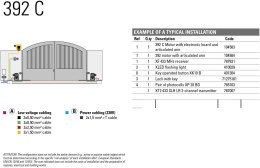 FAAC Zestaw Energy FDS - FAAC 392 24V do 5m bram dwuskrzydłowych