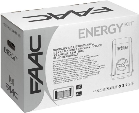 FAAC Zestaw Energy FDS - FAAC 392 24V do 5m bram dwuskrzydłowych