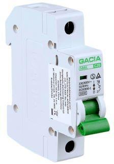 GACIA Wyłącznik nadmiarowoprądowy,6kA,C,1-pole,16A GACIA SB6L C 1P 16A