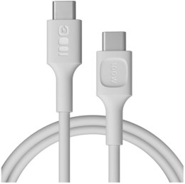 GREEN CELL KABEL USB-C / USB-C Greencell PowerFlex 120cm PD 100W biały silikonowy