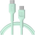 GREEN CELL KABEL USB-C / USB-C Greencell PowerFlex 120cm PD 100W zielony silikonowy