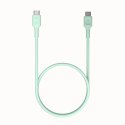 GREEN CELL KABEL USB-C / USB-C Greencell PowerFlex 120cm PD 100W zielony silikonowy