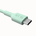 GREEN CELL KABEL USB-C / USB-C Greencell PowerFlex 120cm PD 100W zielony silikonowy
