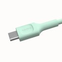 GREEN CELL KABEL USB-C / USB-C Greencell PowerFlex 120cm PD 100W zielony silikonowy