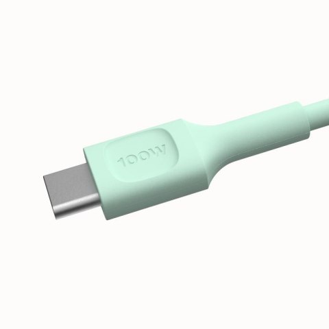 GREEN CELL KABEL USB-C / USB-C Greencell PowerFlex 120cm PD 100W zielony silikonowy