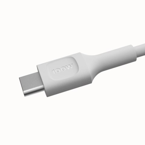 GREEN CELL KABEL USB-C / USB-C Greencell PowerFlex 200cm PD 100W biały silikonowy
