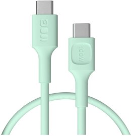 GREEN CELL KABEL USB-C / USB-C Greencell PowerFlex 30cm PD 100W zielony silikonowy