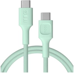 GREEN CELL KABEL USB-C / USB-C Greencell PowerStream 120cm PD 100W zielony w oplocie