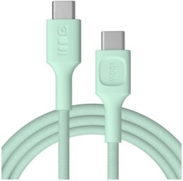 GREEN CELL KABEL USB-C / USB-C Greencell PowerStream 200cm PD 100W zielony w oplocie