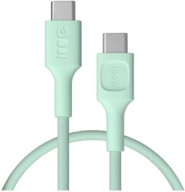 GREEN CELL KABEL USB-C / USB-C Greencell PowerStream 30cm PD 100W zielony w oplocie