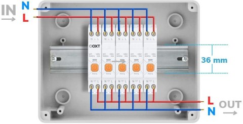 OXT Inteligentny Sterownik OXT | 63A | Licznik | WiFi | Tuya T335