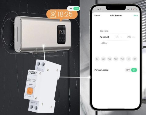 OXT Inteligentny Sterownik OXT | 63A | Licznik | ZigBee | Tuya T337