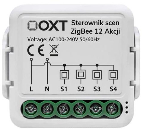 OXT Moduł OXT mini sterownik scen 12 akcji 230V ZigBee TUYA T254