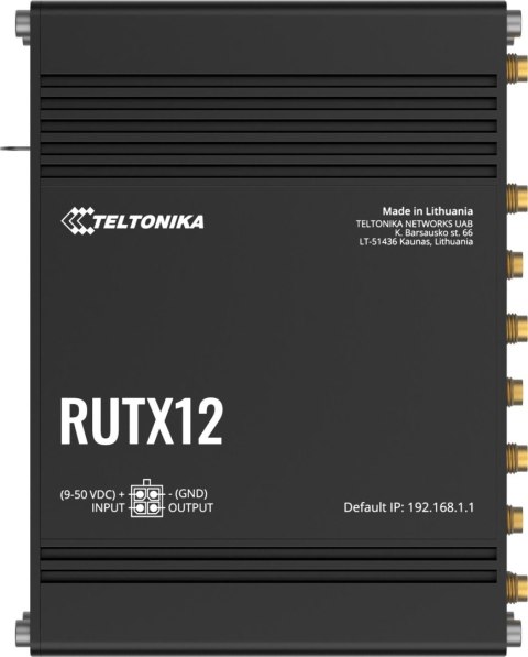 TELTONIKA Teltonika RUTX12 router przemysłowy 4G / LTE (RUTX12000000)