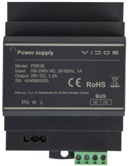 VIDOS Zasilacz Vidos DUO P28/36