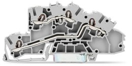 WAGO Złączka szynowa WAGO 2‑piętrowa 2,5mm2 L/L szara 2003‑7642 TOPJOBS 1szt