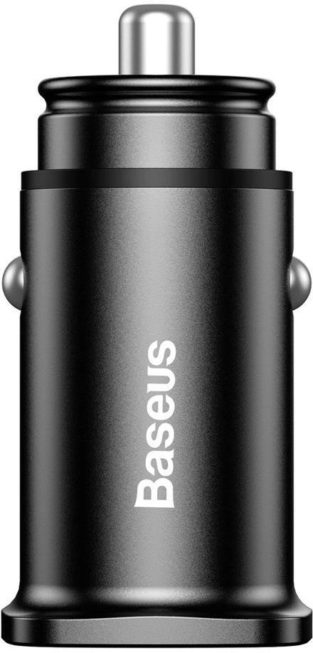BASEUS Baseus Square ładowarka samochodowa 2x USB QC3.0 Quick Charge 3.0 SCP AFC 30W czarny