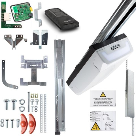 FAAC Zestaw FAAC D700HS FDS do bram garażowych z 3m szyną dwuczęściową kewlarową