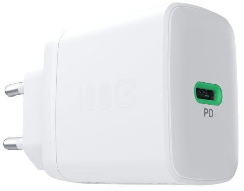 GREEN CELL ŁADOWARKA SIECIOWA Greencell PowerSource Solo30 30W 1xUSB-C PD 3.0 QC 4.0+ biała