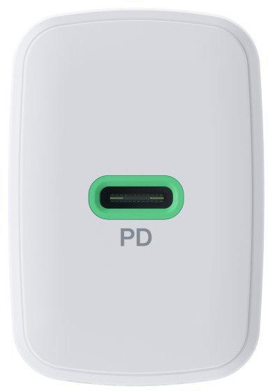 GREEN CELL ŁADOWARKA SIECIOWA Greencell PowerSource Solo30 30W 1xUSB-C PD 3.0 QC 4.0+ biała