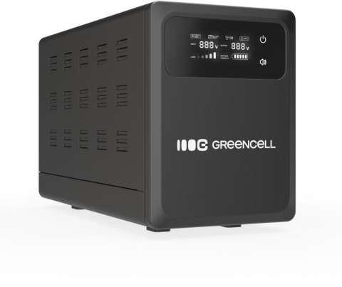 GREEN CELL UPS ZASILACZ AWARYJNY Greencell PowerCore 1500VA 1000W AVR 12VDC LCD