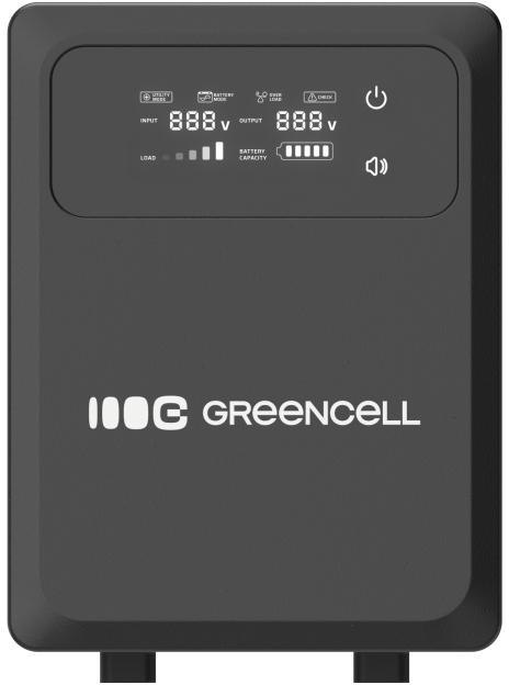 GREEN CELL UPS ZASILACZ AWARYJNY Greencell PowerCore 1500VA 1000W AVR 12VDC LCD