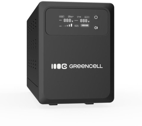 GREEN CELL UPS ZASILACZ AWARYJNY Greencell PowerCore 2000VA 1200W AVR 24VDC LCD