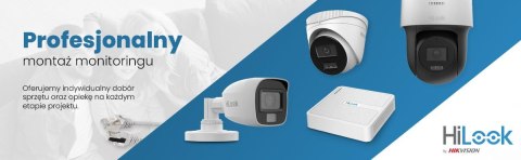 HILOOK Kamera IP Hilook by Hikvision kopułka 4MP IPCAM-T4-P Black 2.8mm