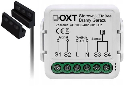 OXT Moduł OXT z sensorem do silnika bramy garażu ZigBee TUYA