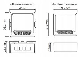 OXT Moduł OXT z sensorem do silnika bramy garażu ZigBee TUYA