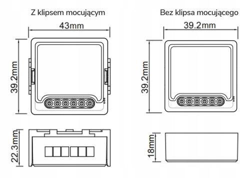 OXT Moduł OXT z sensorem do silnika bramy garażu ZigBee TUYA