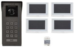 VIDOS Wideodomofon VIDOS 2IP S200/4 x M200W-X