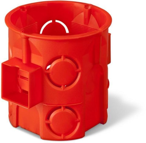 ELEKTRO-PLAST NASIELSK Puszka podtynkowa 60mm głęboka łączeniowa czerwona PK‑60 0285‑00 / 10 szt.