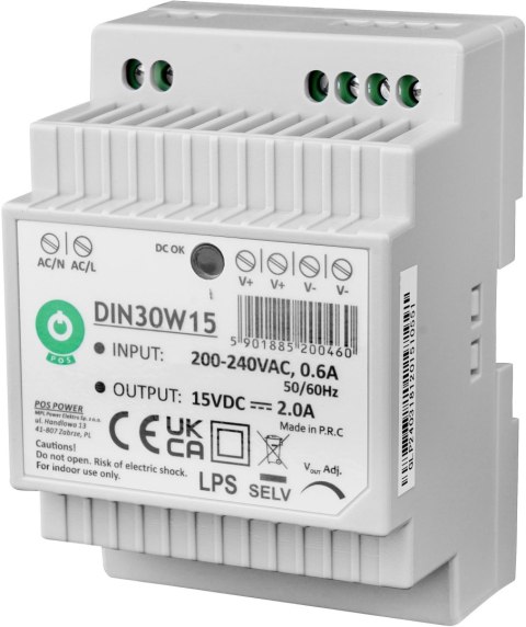 EURA Zasilacz POS DIN30W15