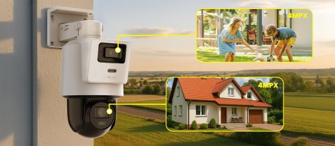 HILOOK Kamera IP Hilook PTZ-D4 dualna 8MP (4MP + 4MP)