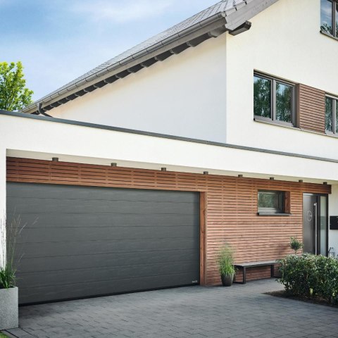 HORMANN Brama garażowa segmentowa Renomatic/Hormann z napędem ProLift500-2 i szyną FS30 - przetłoczenia L Planar. Wymiar 2500x2250mm.