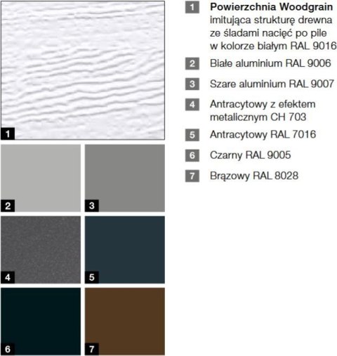 HORMANN Brama garażowa segmentowa Renomatic/Hormann z napędem ProLift500-2 i szyną FS30 - przetłoczenia M Woodgrain. Wymiar 2500x2125mm.